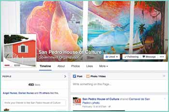 The San Pedro House Of Culture is a governmental organization. Created to preserve protect and promote cultural activities.