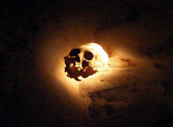 Mayan Skull in ATM Cave - Cayo, District - Belize