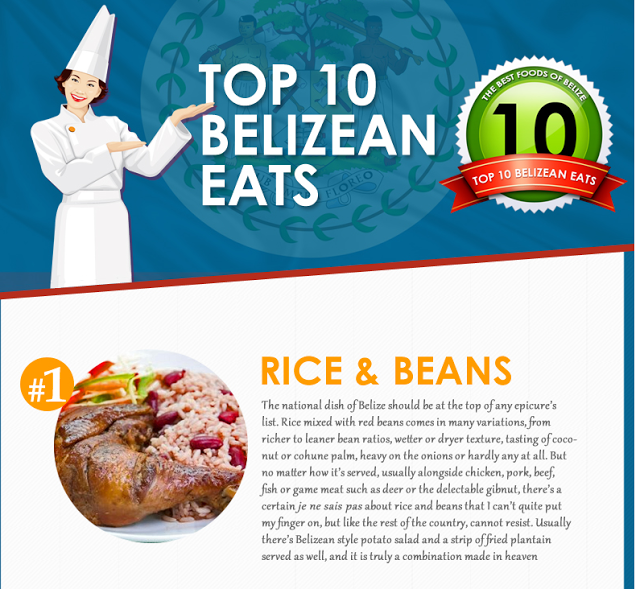 Top 10 Belizean Food Infographic