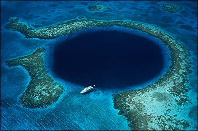 Giant Sinkholes on Divers Dig Deep For The Hole Truth   Ambergris Caye Belize Message