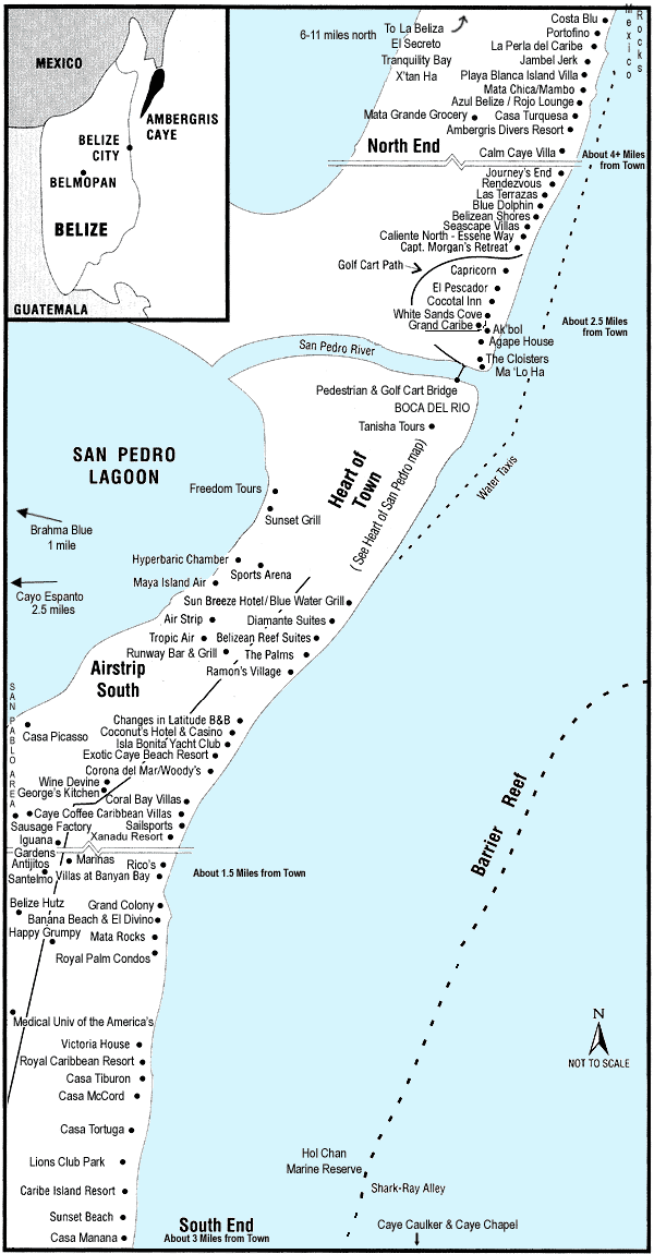 San Pedro Belize Mapquest