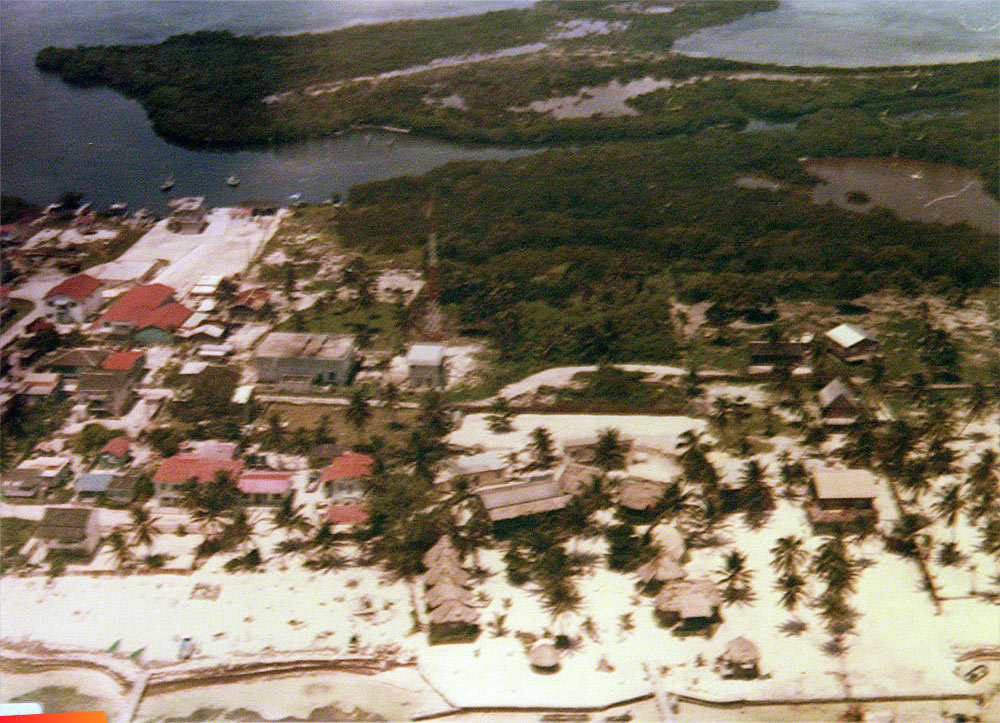 Aerial view of San Pedro, long long ago