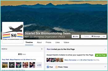 Scarlet Six Biomonitoring Team is a registered Belizean Non-Governmental Organization protecting endangered species in their habitat. S6 seeks to protect endangered species in their habitat, inspire Belizeans to value wildlife, and teach future generations to act now for these species.