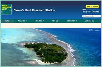 The Glovers Reef Research Station is an ideal location for marine research and the only research facility within the Glovers Reef Marine Reserve.  Owned by the Wildlife Conservation Society, the station is located approximately 45 km off the coast of Belize on the Glovers Reef Atoll, the southernmost of Belizes three coral atolls, which supports extraordinarily high biological diversity across its 35,000 hectares. Since 1995, the station has provided a platform for scientists to conduct cutting-edge research at one of the Caribbeans most complex and important coral reef systems.