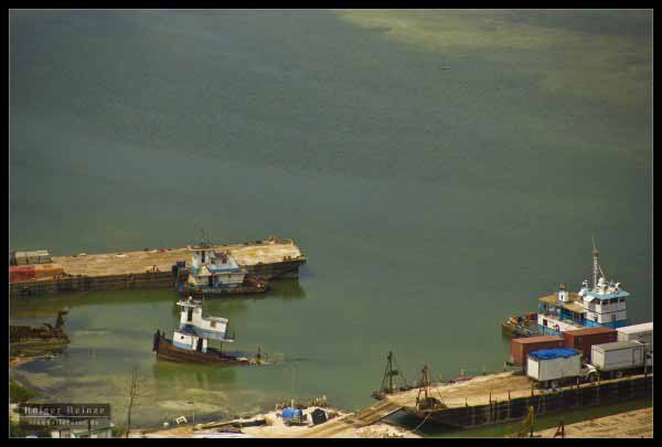 Little port on Ambergris Caye - Kleiner Hafen auf Ambergris Caye