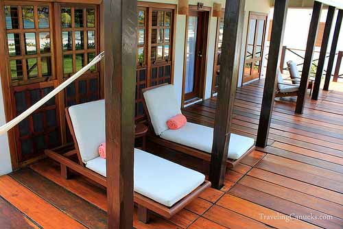 Our Private Deck at Victoria House, Ambergris Caye, Belize