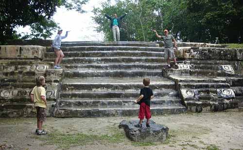 Stairs at Cahal Pech