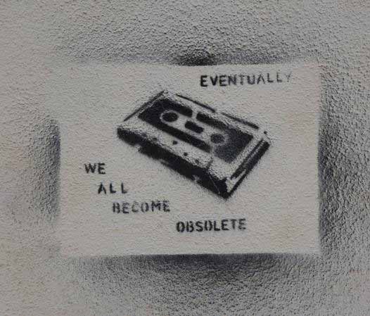 Cassette tape stencil