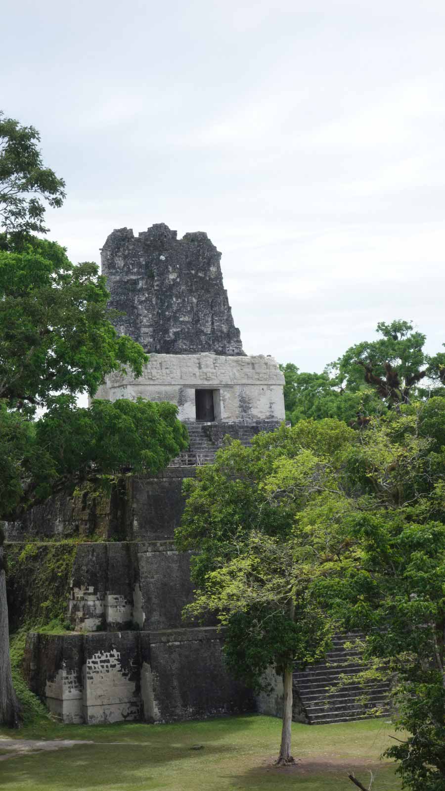 Tikal Temple 2 Palace view