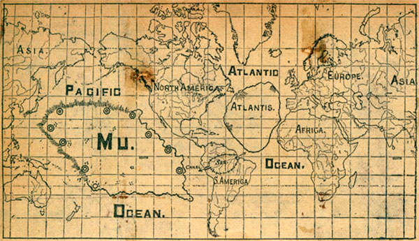 MU and Atlantis Map www.bibliotecapleyades.net