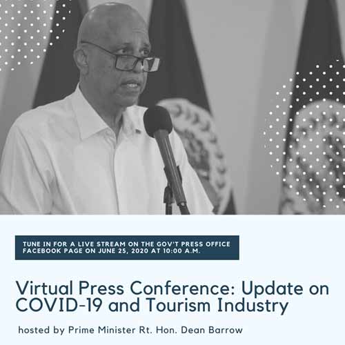 Virtual Press Conference Undate on COVID 19 Tourism Industry