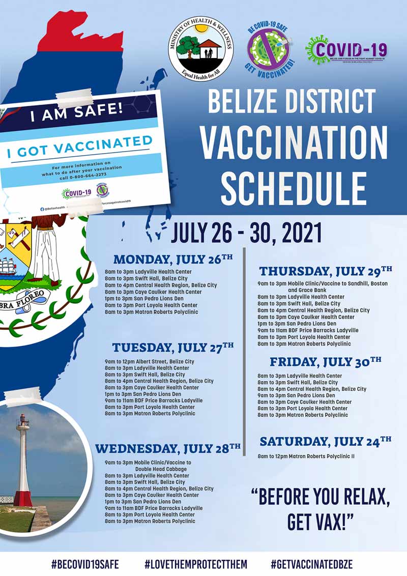 belize travel vaccine requirements