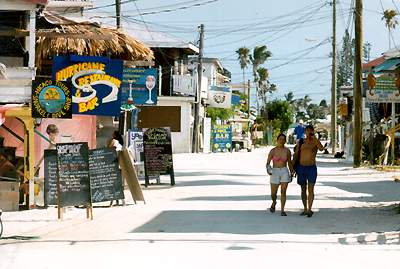 Caye Caulker Downtown , Scenes From Ambergris Caye, Belize