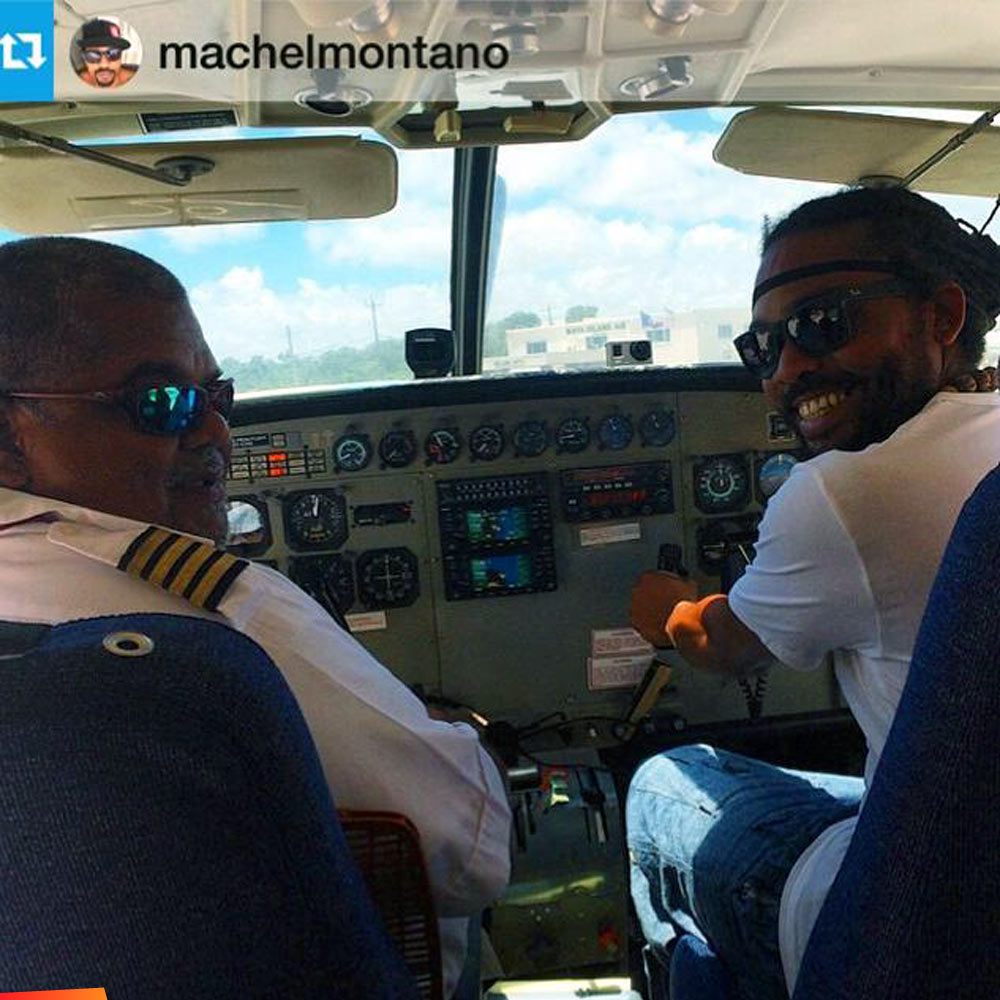 Tropic Air co-pilot Machel Montano