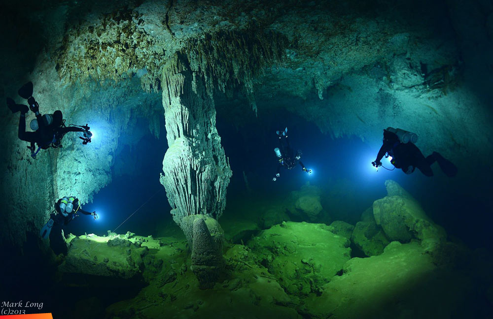 From deep inside Giant Cave, Caye Caulker