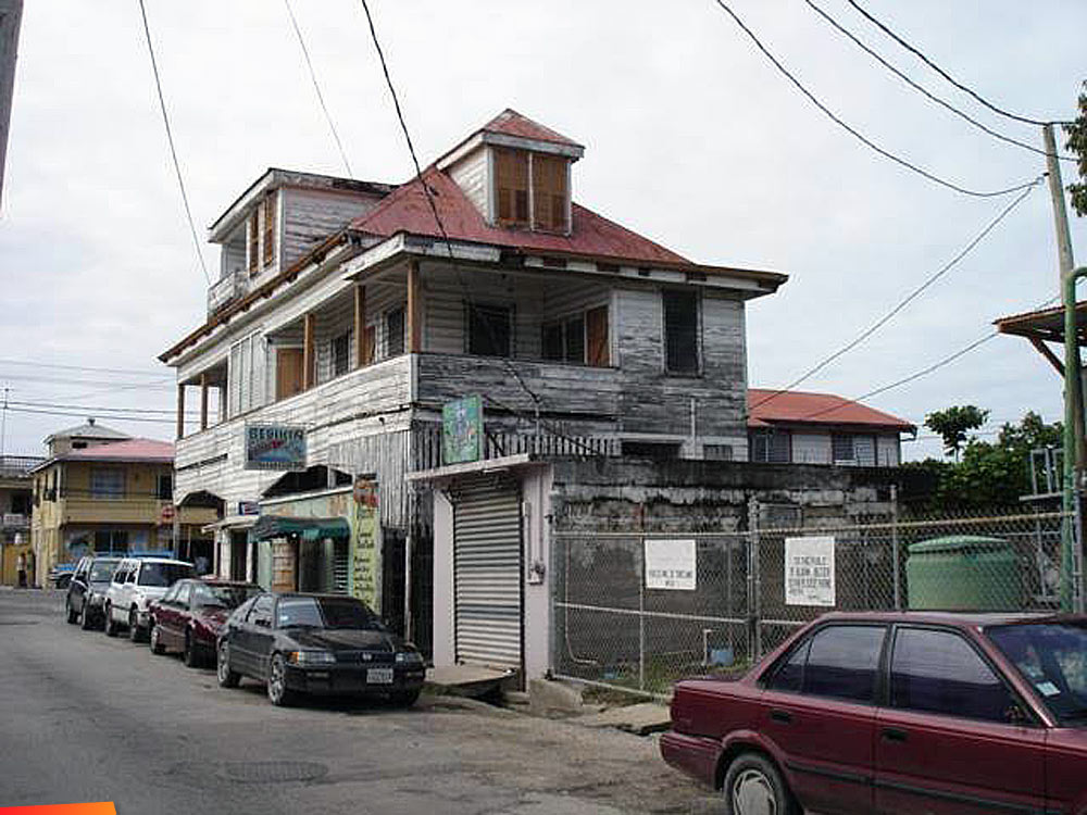 The Quan's Residence at the corner of King Street and East Canal in Belize City
