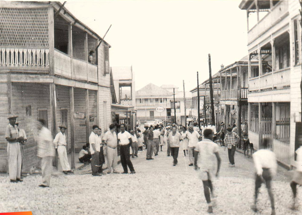 Downtown San Ignacio in the 1960's