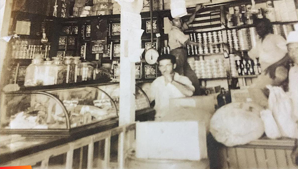 Jacob Fayad grocery shop in Belize City, early 1940's