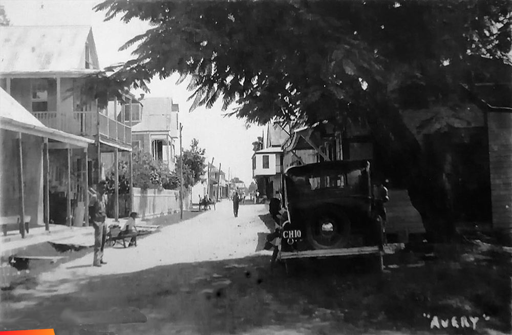 Main Street Corozal, mid 1900's