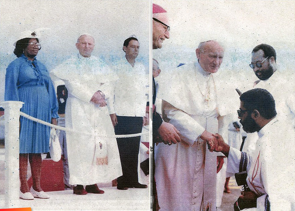 Pope John Paul in Belize, March 9th 1983