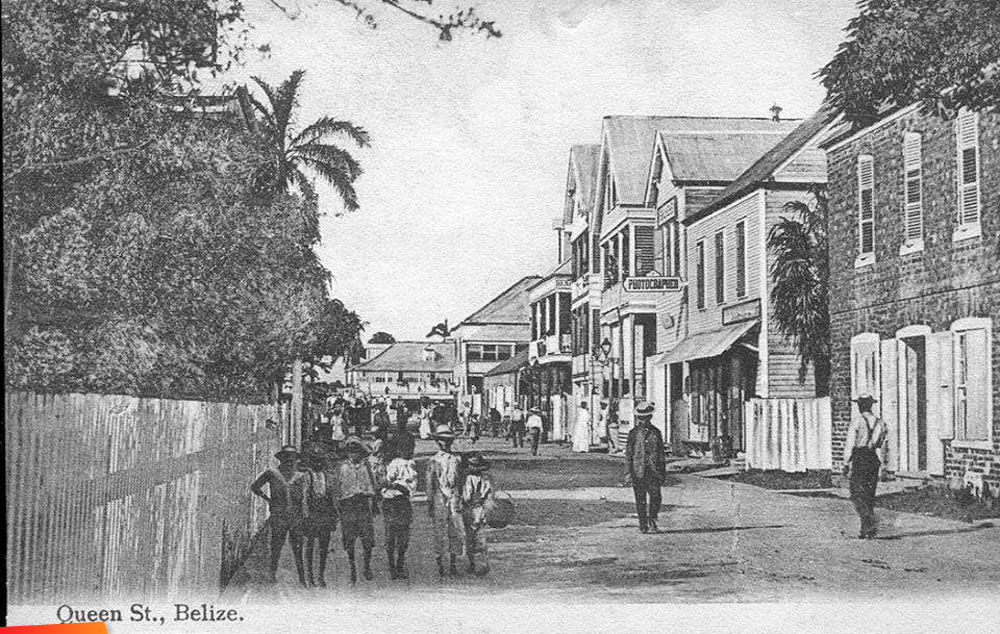 Queen Street in Belize City, 1910