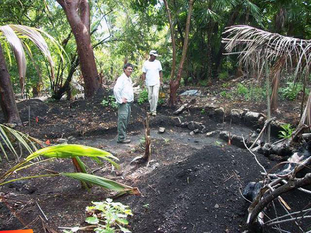 Structure 13 at the Marco Gonzalez Maya Site on Ambergris Caye