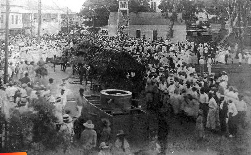 The Battle of St. George's Caye celebrations in Belize City, 1920