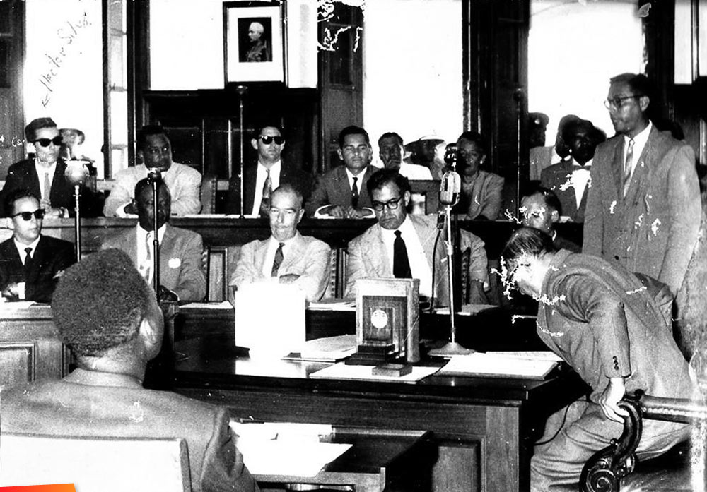 House of Representatives meeting under the Leadership of the first Minister, Hon. George Cadle Price, 1961
