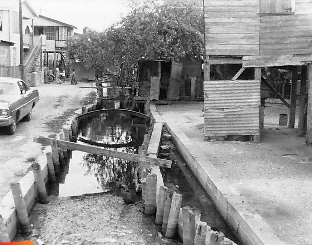 Canal outhouses (Comfort stations), Belize City, 1965 and 1975 and some stories about Ms. Florine, aka Chicky-Chick