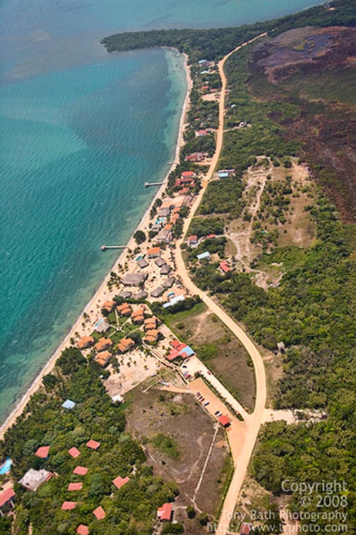 Resort Strip of Hopkins Village, Belize