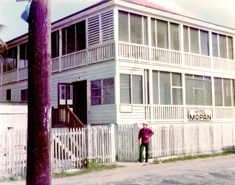 Hotel Mopan Bugbus, Belize City 1975