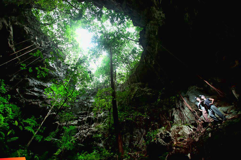 This is the lost world at the Ian Anderson's Caves Branch Jungle Lodge... How many of you have had a view like this?