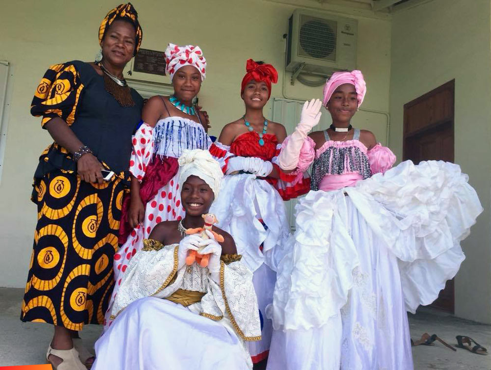 Embolites dance group at the Chocolate Festival of Belize, 2018