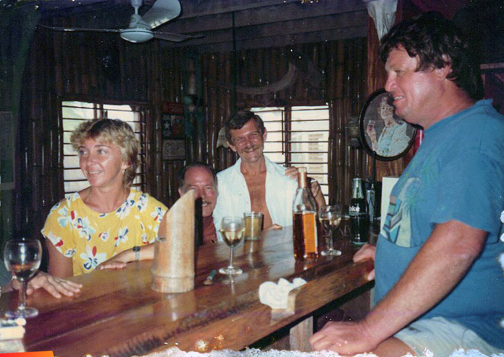 Larry Thorpe, Stormin' Norman, Woody Canaday, Jim Wade and his wife Anna, 1990 or so