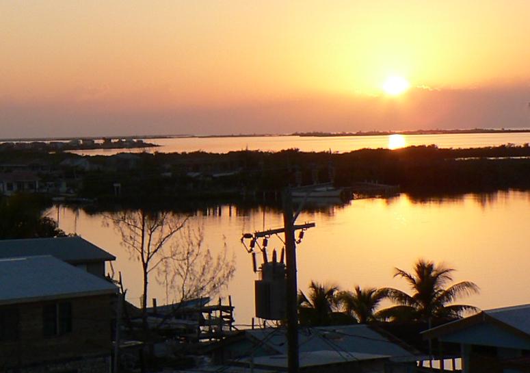 Sunset over the lagoon, San Pedro