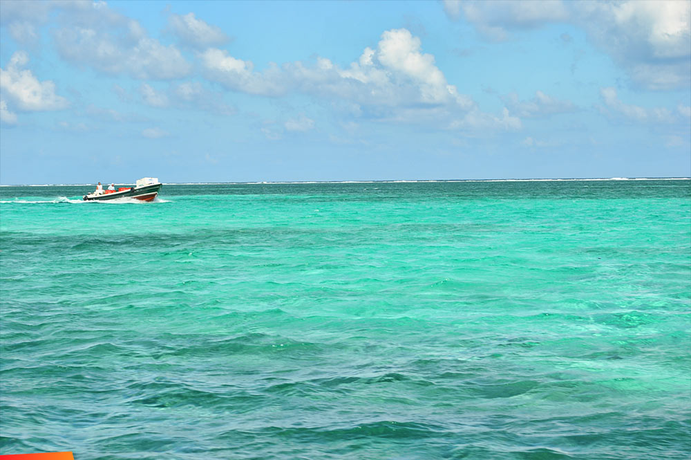 The view on the boat ride back home (to Caye Caulker) from San Pedro.