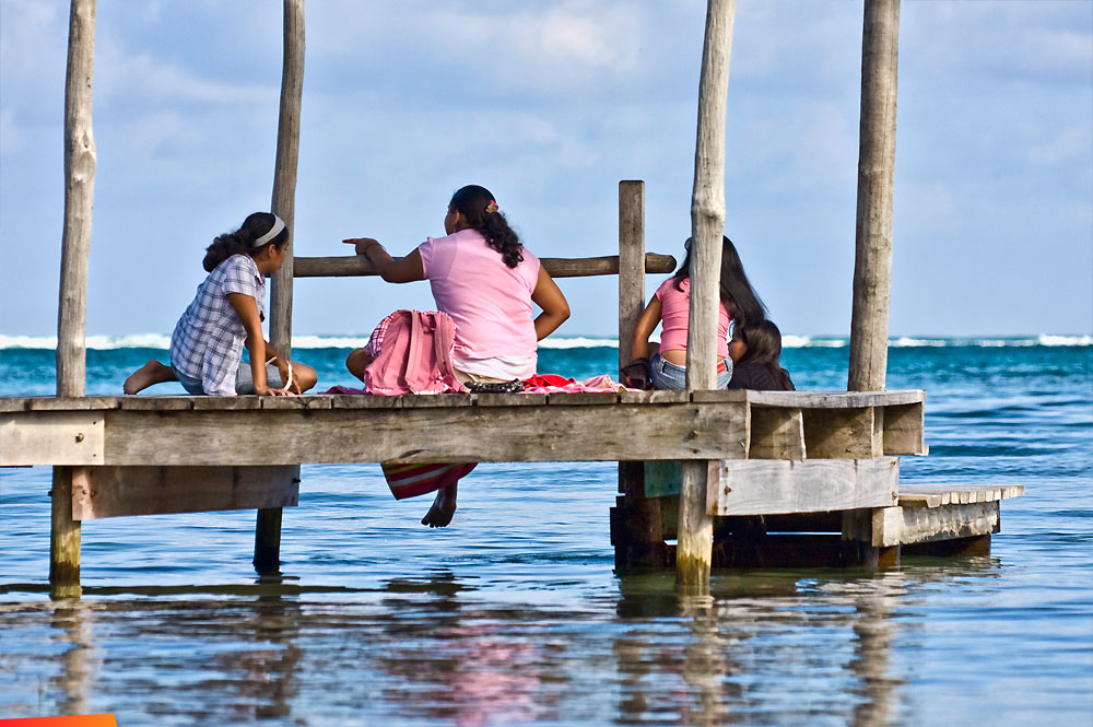 Dockside Discussion, Ambergris Caye