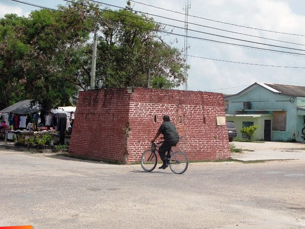 Remains of Fort Barlee in Corozal, Belize