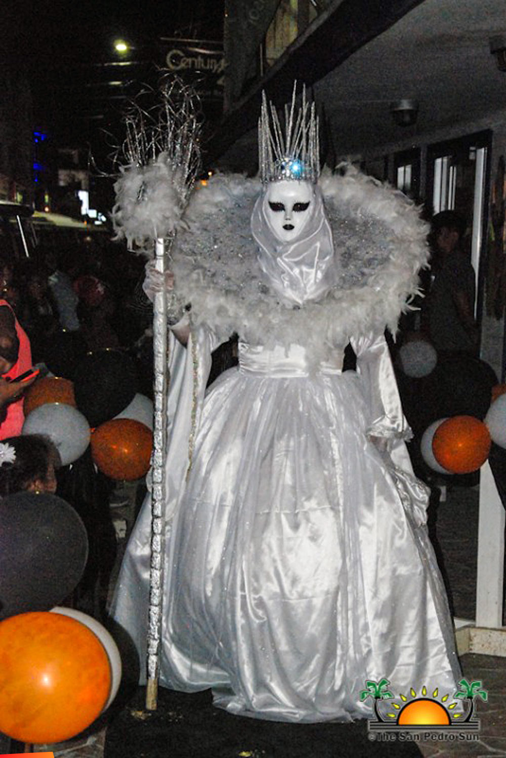 Alex Rodriguez, the ‘Snow Queen,’ winner of the 2018 Holiday Hotel Halloween Most Creative prize