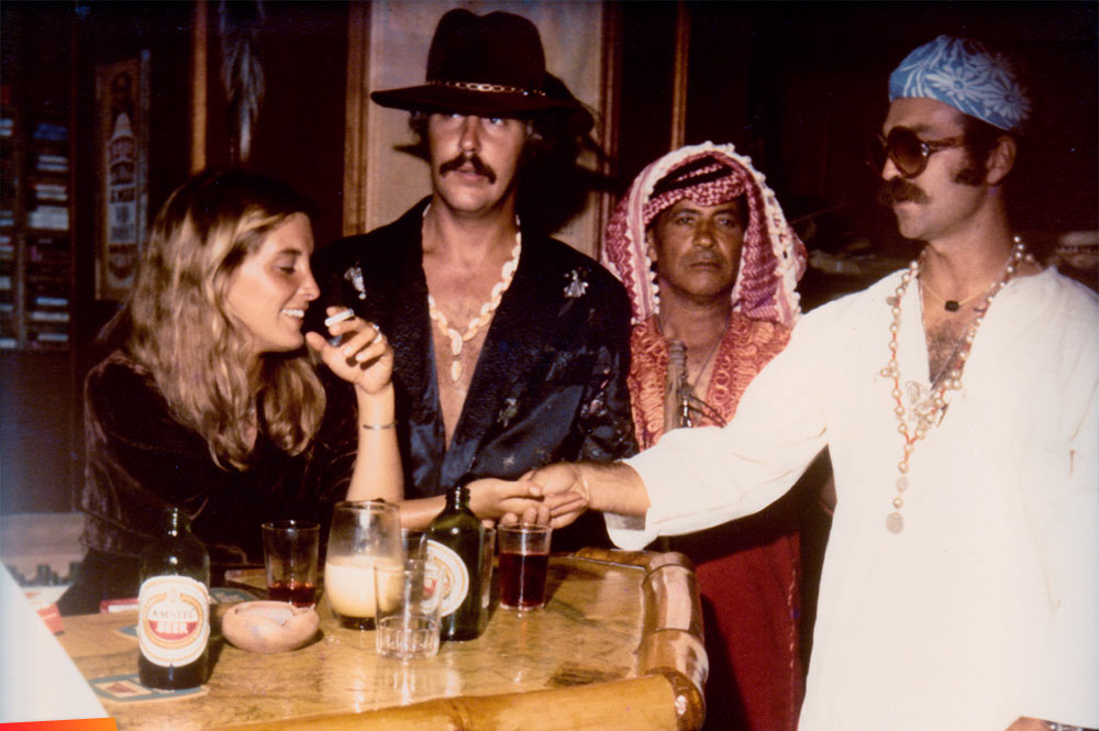 Dixie Summerscales, John Logue, Habib Hajara (Paisano) and  me Jack Westerhold (Iguana Jack) - 1976