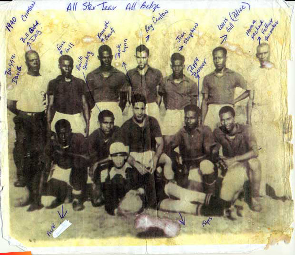 Belize All Star Football Team, 1940