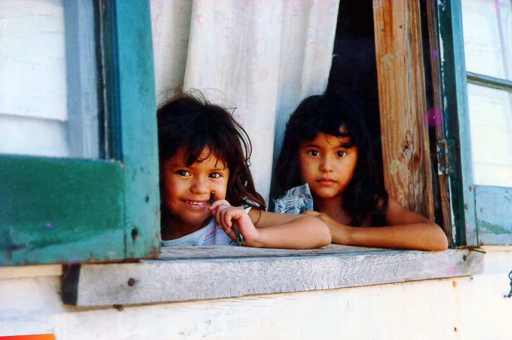 Toya Perez's two little girls, Nelsie and Aleida. Early 1980's
