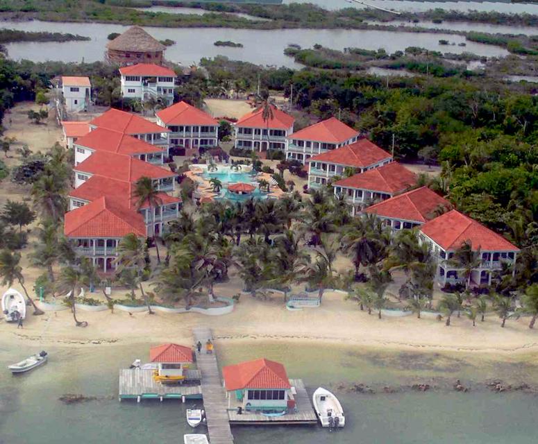 Aerial view of Belizean Shores