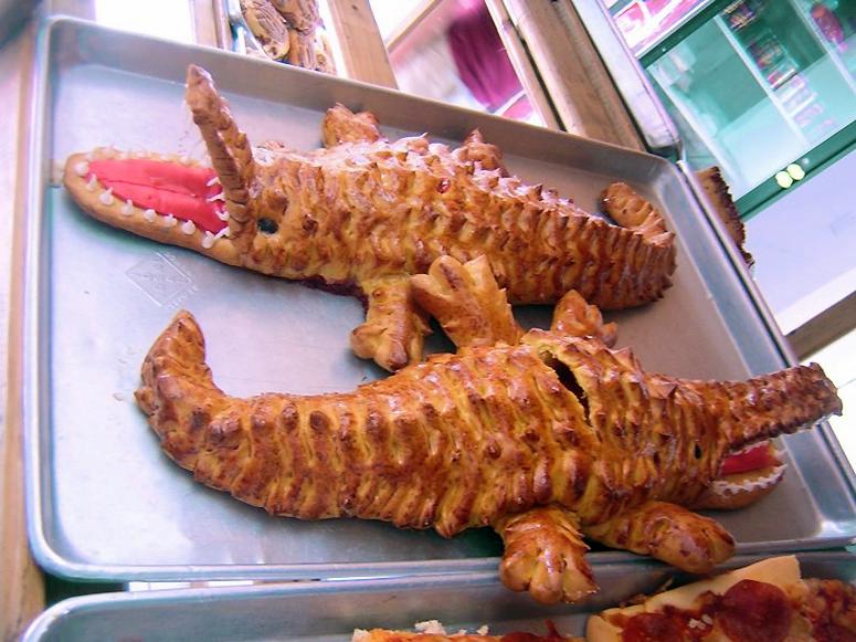 Crocodile pastries at Pan Dulce