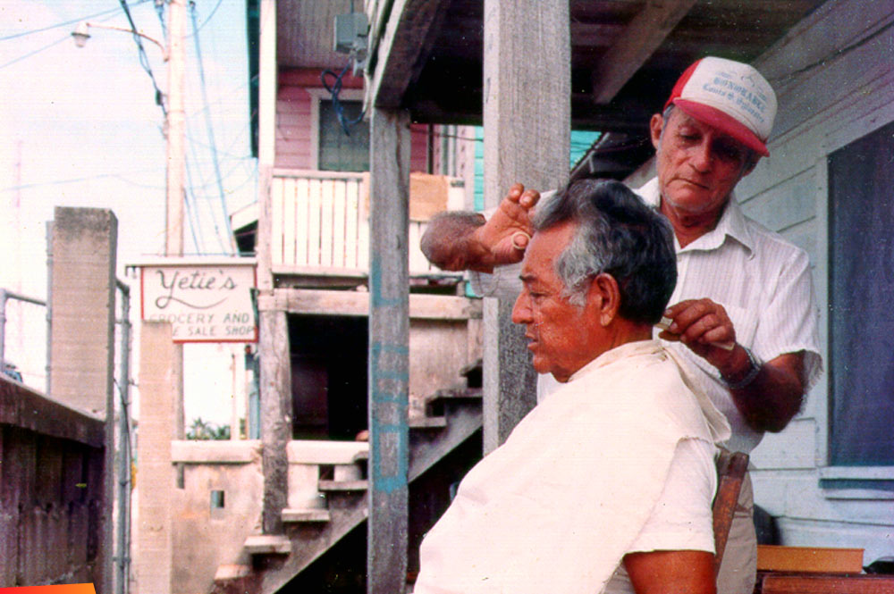 Reymundo Gonzalez Sr. (Barber) & Narcisco Reyes, early to mid 1980s