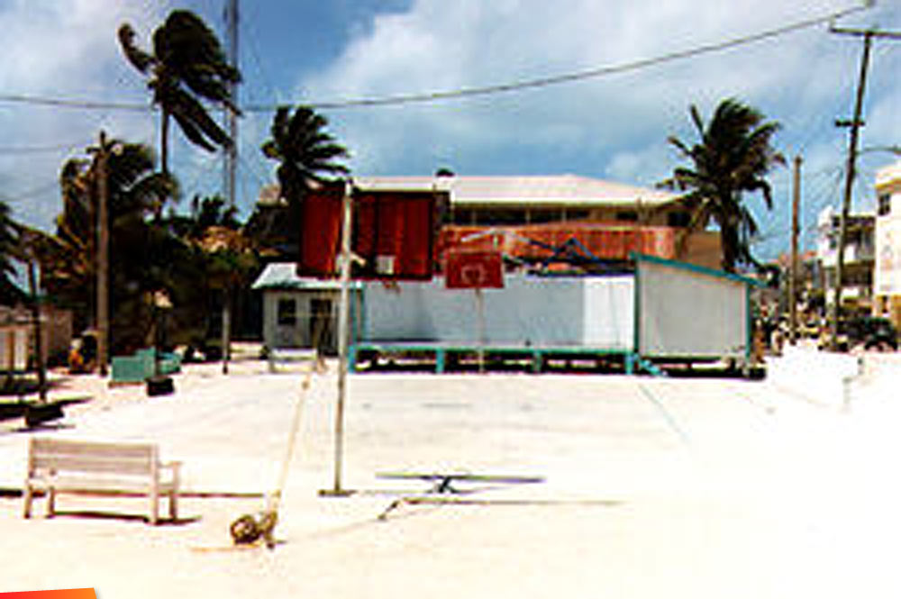 Basketball court in Central Park, San Pedro 1997