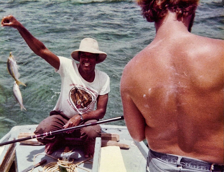 Fishing and diving with Allan Forman, 1973