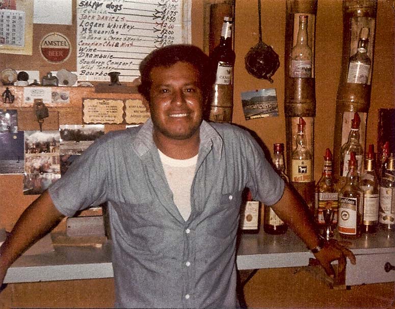 Wil Nunez, 1976 at Fido's Bar