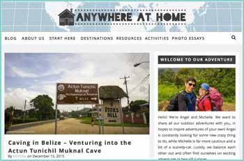 Anywhere at Home is a blog for adventurous, outdoors-y people. It’s also for the not so experienced outdoors-y people who want to enjoy the outdoors, but don’t know how to start. We started Anywhere at Home in 2014. We realized, no matter where we were, every time we were together we felt at home. Angel, being an outdoor enthusiast, wanted Michelle to have the same great experience with the outdoors. And Michelle had no idea where to begin. So we started going on adventures and finally started this blog. We want you to be inspired by our personal stories, pictures or videos.