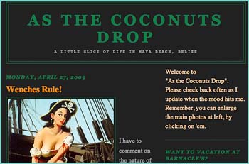 Welcome to As The Coconuts Drop, A Little Slice Of Life In Maya Beach, Belize